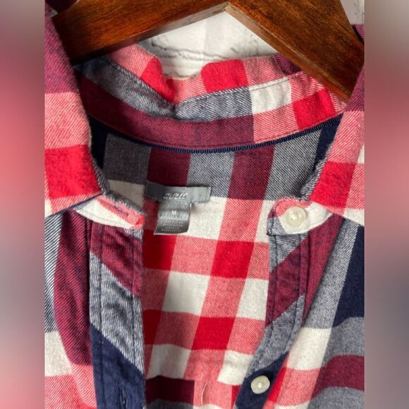 Aerie Plaid Flannel Romper, Sleepwear, Size Medium - Picture 3 of 8